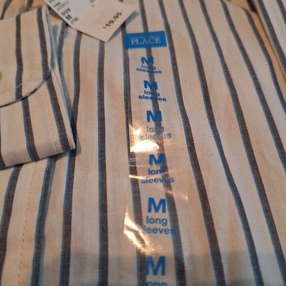 The Children's Place Boys Size Medium 7/8 Button Down Shirt Wedding Church New - Picture 3 of 12